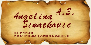 Angelina Simatković vizit kartica